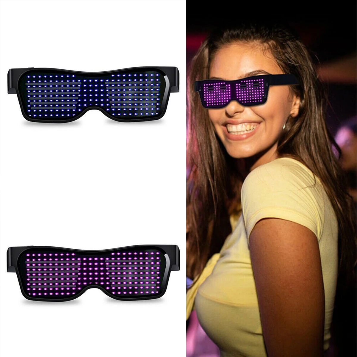 Светодиодный светильник BT для очков с зарядным кабелем сцены вечерние