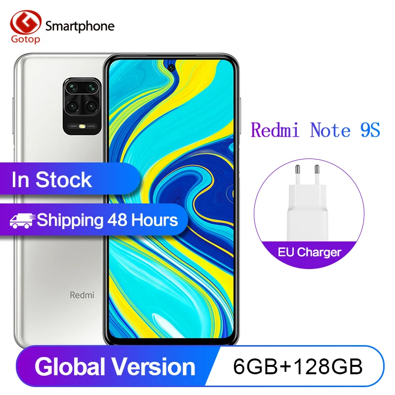 Смартфон Xiaomi Redmi Note 9S 6 67'' 6+128 ГБ восьмиядерный процессор Snapdragon 720G аккумулятор