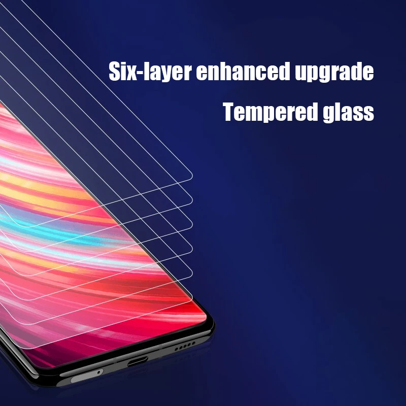 2 шт. закаленное стекло для Xiaomi Redmi Note 8 Защита экрана 2.5D 9h Pro защитная пленка |