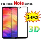 Защитное стекло 3D для Xiaomi Redmi Note 10, 7, 8, 9 Pro Max, 9s, Note 10, 10s, 1-2 шт.