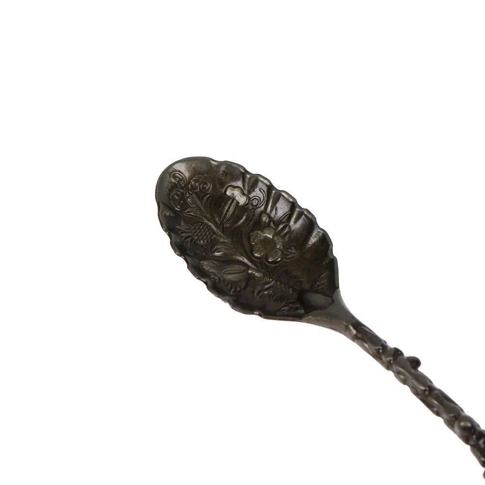 

2021 New Small Spoon Sugar Vintage Flower Ice Cream Cake Teaspoon Spoon Coffee Spoon