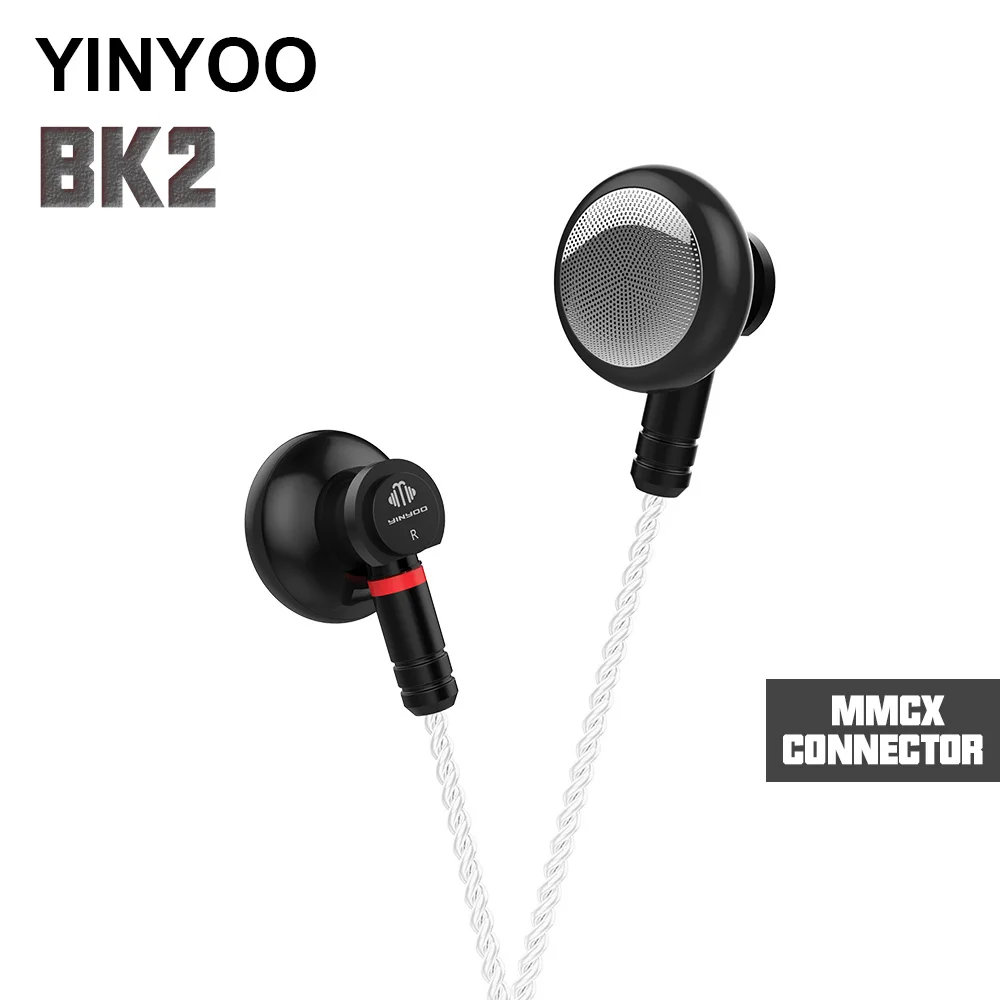 Новейшая модель Yinyoo BK2 вкладыши для ушей импортные мембранные наушники