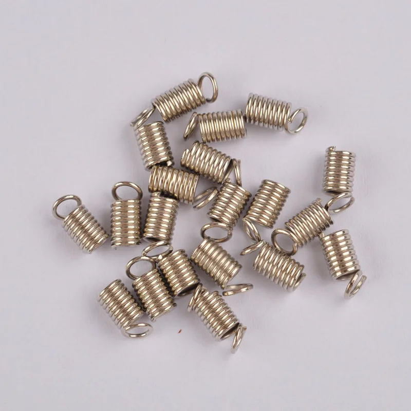 1000 шт плетеный шнур концы зажимы Крепежные разъемы обжимные концевые колпачки