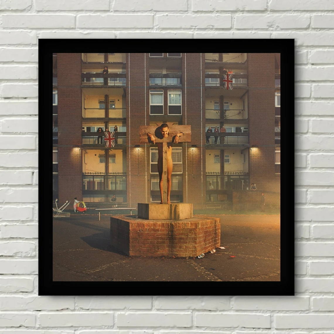 Плакат с изображением музыкального альбома в Великобритании, без рамки