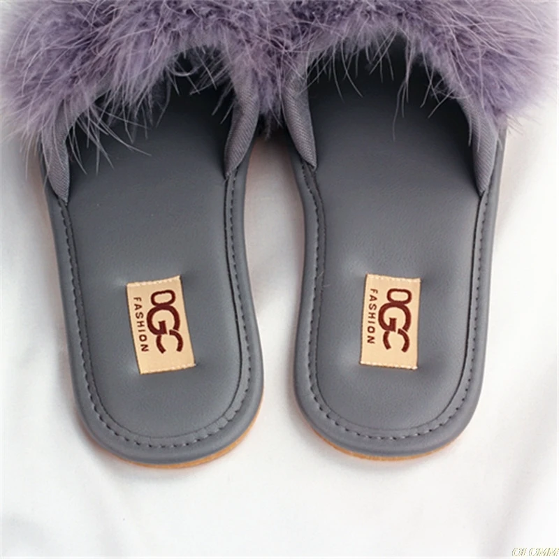 

New women spring plush slippers 2020 ms flat bottom antiskid indoor all-around comfortable sandals outdoor leisure Women's