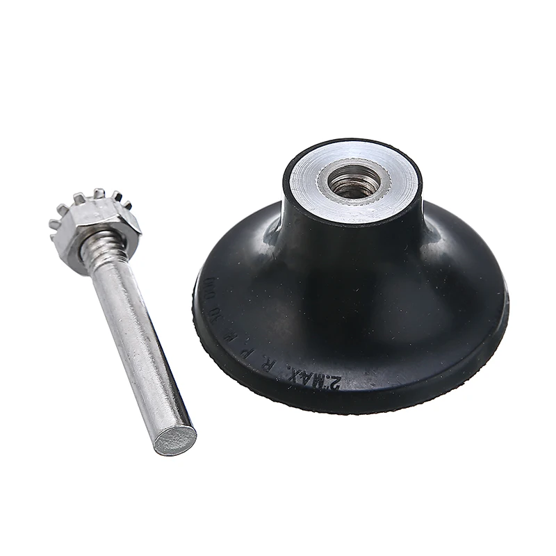 

Mayitr 2inch Backing Pad 1/4" 6mm Shank Lock Rotary Sanding Disc Holder M6 Screw Hole for Grinding Polishing Discs
