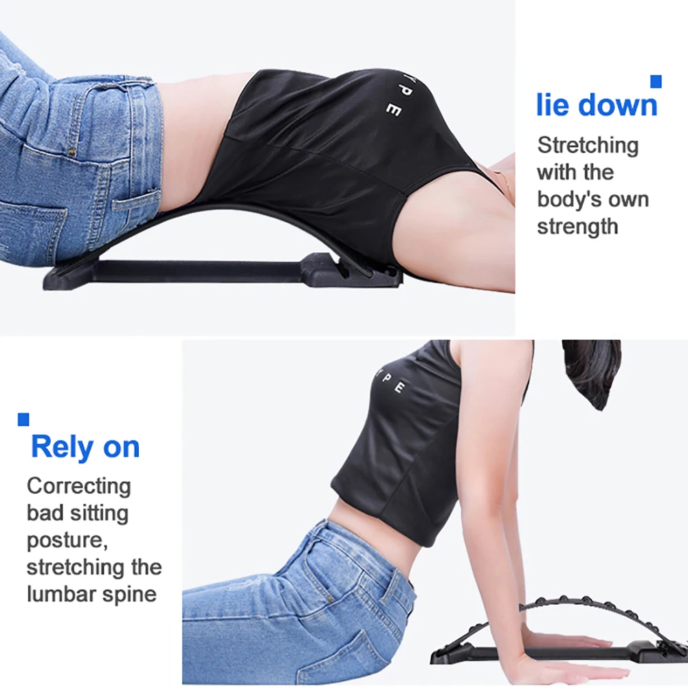 Массажер для спины и талии растягивающее устройство поддержки поясницы