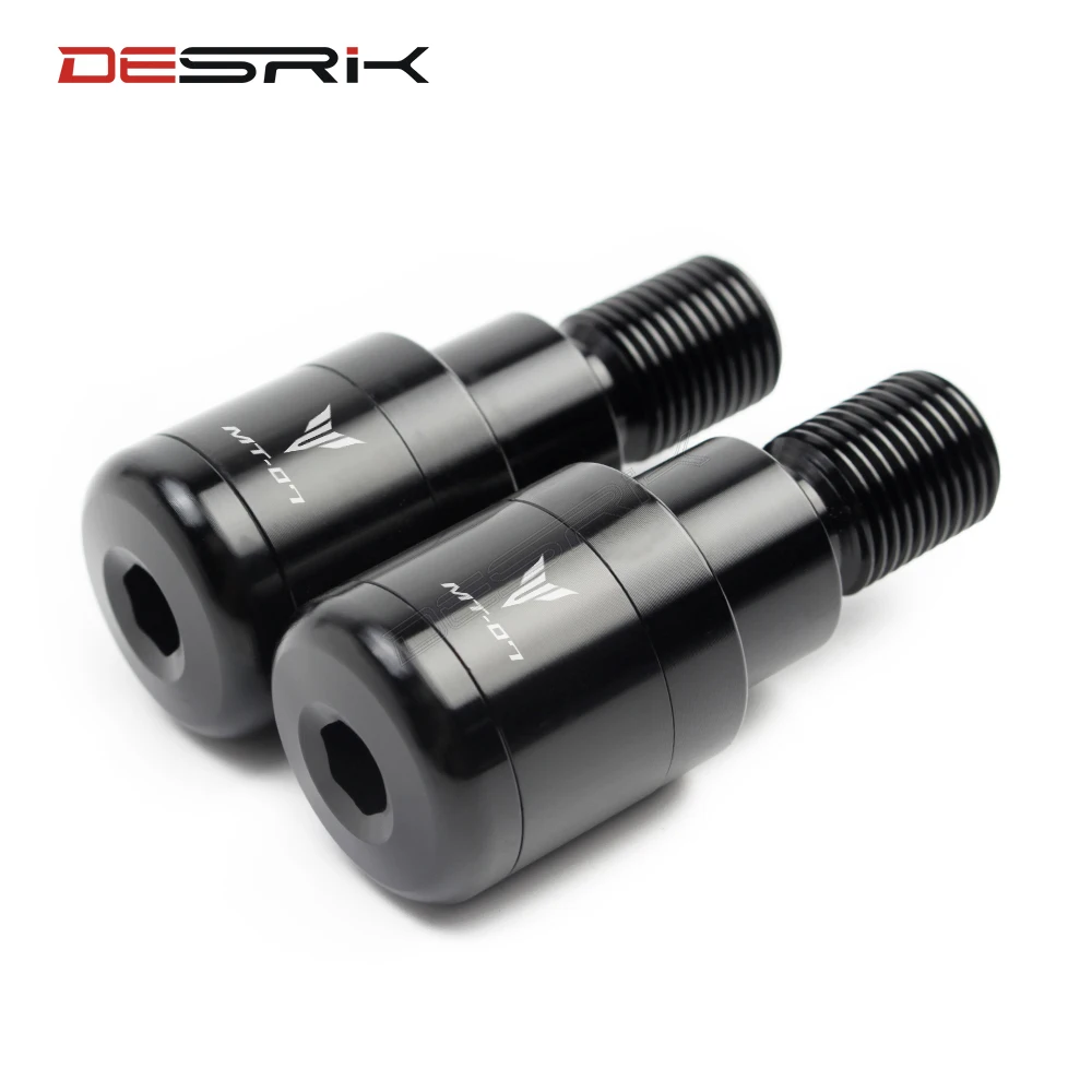 For Yamaha MT07 MT-07 MT 07 FZ07 2014 - 2021 2020 2019 2018 Motorcycles CNC Aluminum Handlebar Grips Plug Slider Handle Bar Ends |