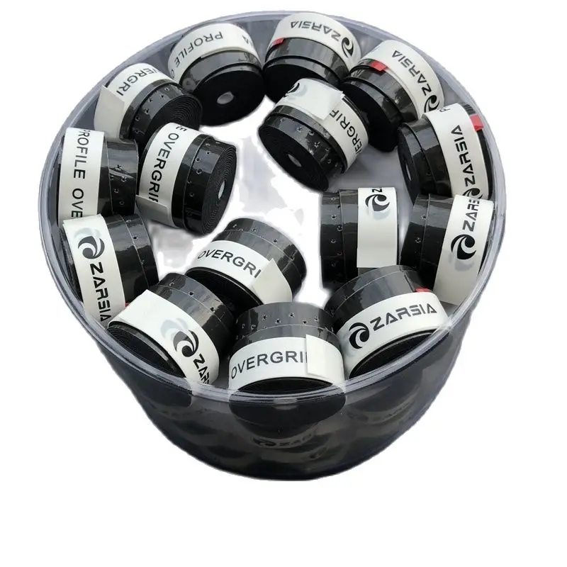 (Черный) 60 шт. высокое качество ZARSIA перфорированный Теннисный Overgrip на ощупь