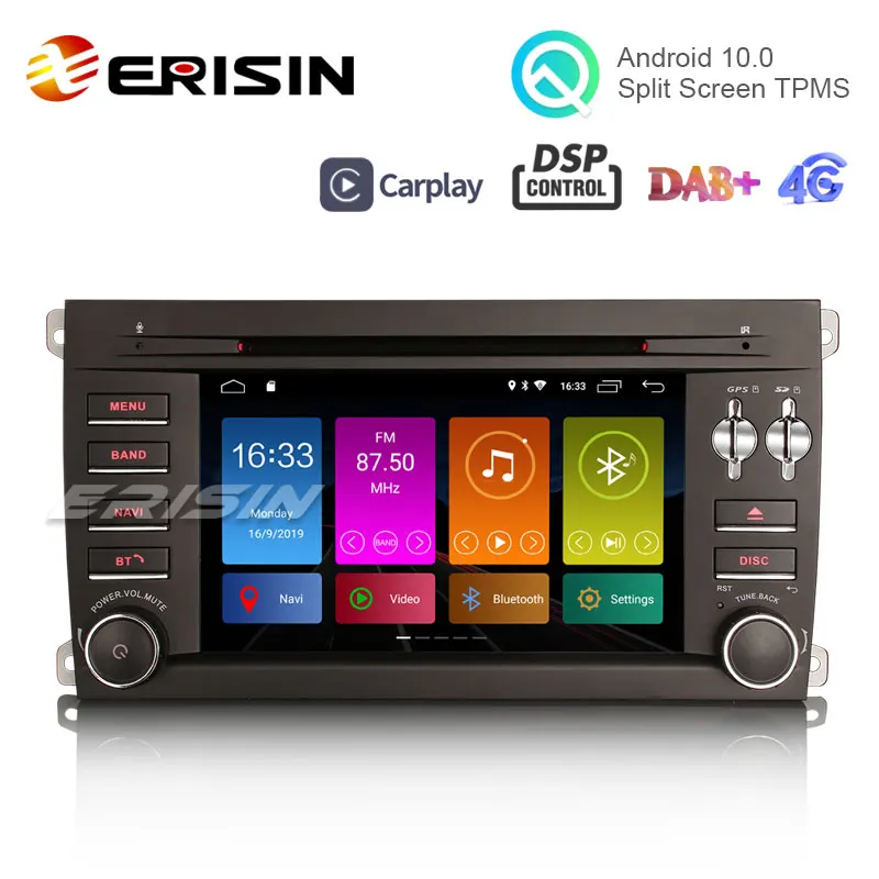 Автомобильное стерео радио erоблако ES3014P 7 дюймов Android 10 0 GPS SatNav DAB DSP DVD-плеер CarPlay WiFi