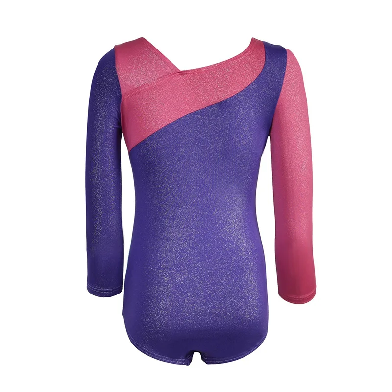Детский ритмический балет с длинным рукавом гимнастические трико для девочек