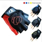1 пара велосипедные перчатки с открытыми пальцами гелевые велосипедные перчатки противоскользящие противоударные Дышащие Короткие спортивные перчатки для горного и дорожного велосипеда для мужчин и женщин