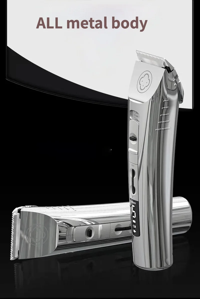 

Professional Electric Hair Clipper Hair Trimmer Titanium Blade Lithium 2000mAh Haircut Machine for Barber Salon