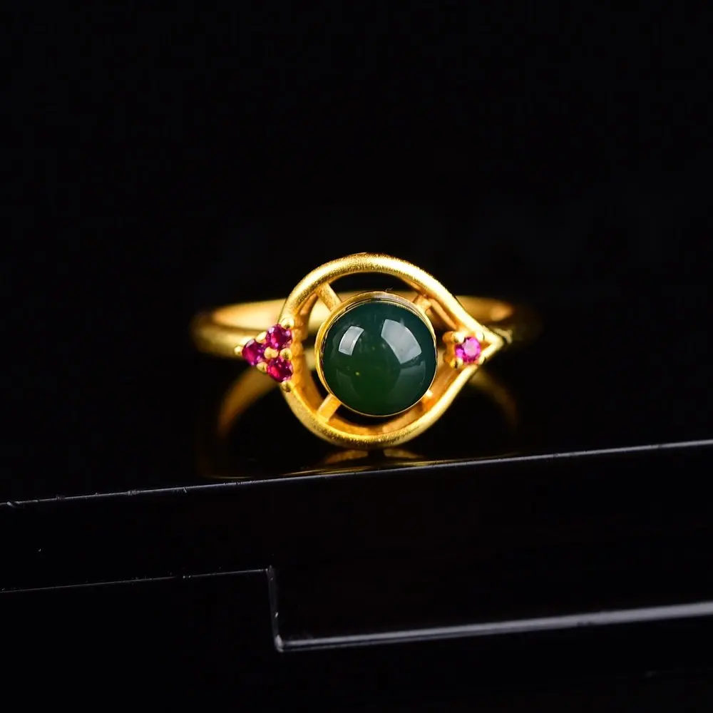 

New product, spot: natural, blue amber suit. Send the universal chain, the ancient gold craftsmanship inlay!