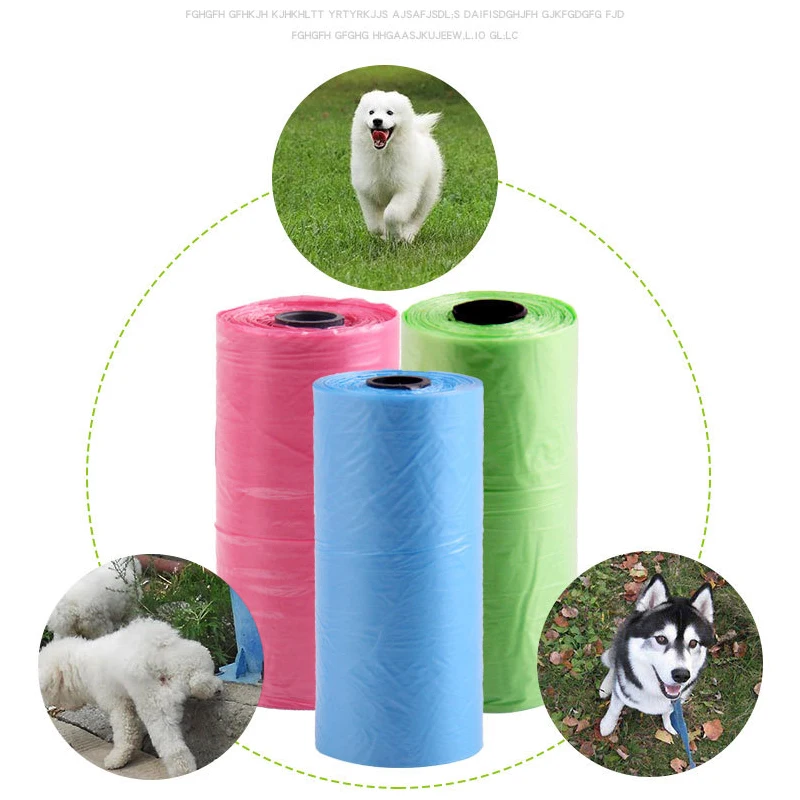 15 пакетов/рулон сумка для уборки домашних питомцев|Переноски собак| |