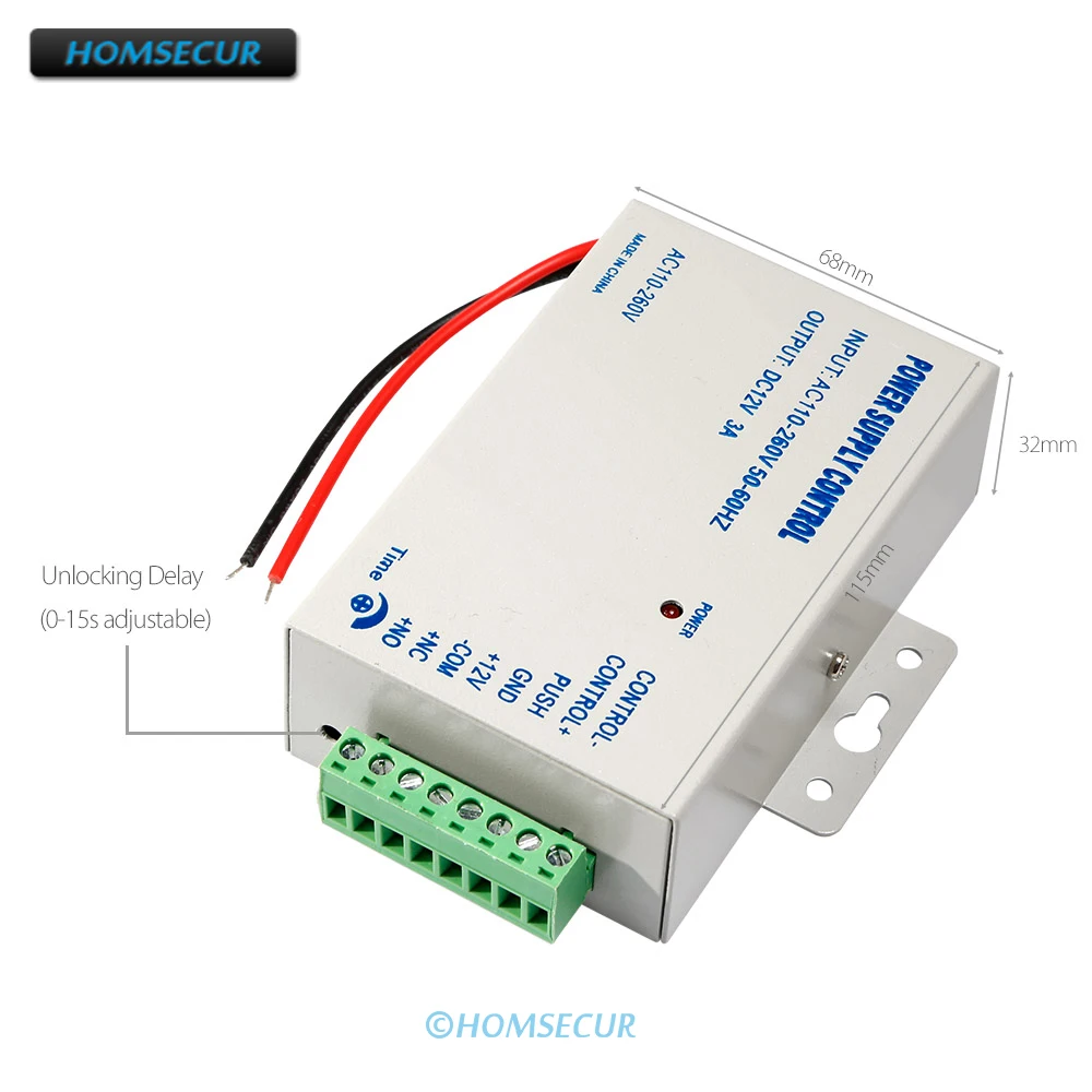 HOMSECUR управление доступом к двери Использование DC 12V 3A /AC 110 ~ 260V специальный
