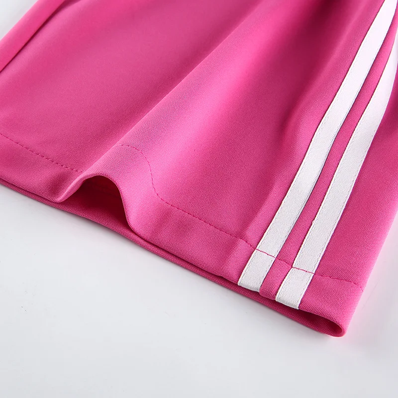 

Spring Fashion Casual Women Pants Striped Bandage Pockets Elastic Waist Long Pants Women 2021 New Pink Womens Streetwear Joggers
