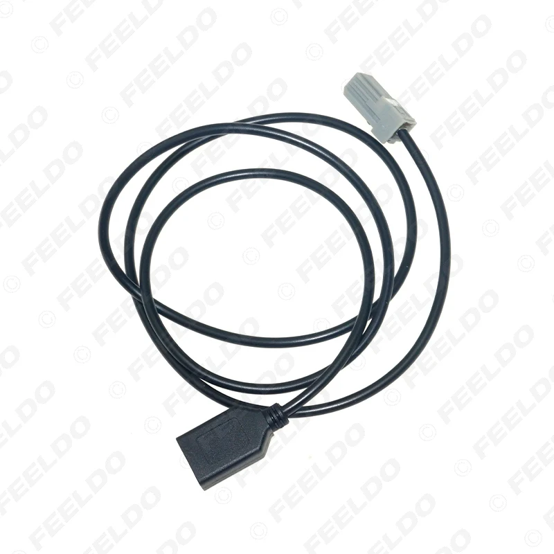 Автомобильный Aux аудио вход медиа провод FEELDO оригинальный разъем для USB адаптера