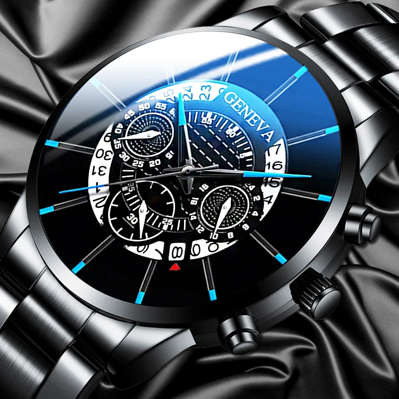 

Luxury Watch Men Stainless Steel Quartz Wrist Watch Relogio Masculino Casual Watch for Man Clock Calendar Watches Homme Saati