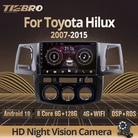 TIEBRO Din Android10 Car Radio For Toyota Fortuner Hilux 2007-2015 GPS Navigation Stereo Receiver DSP Auto Radio Car Video IGO