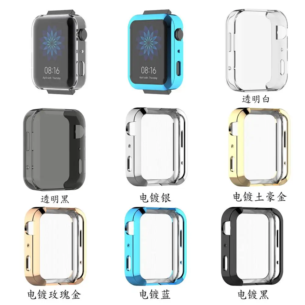 Чехол для часов Xiaomi Mi Smart Watch цветной ультратонкий Гальванизированный чехол из