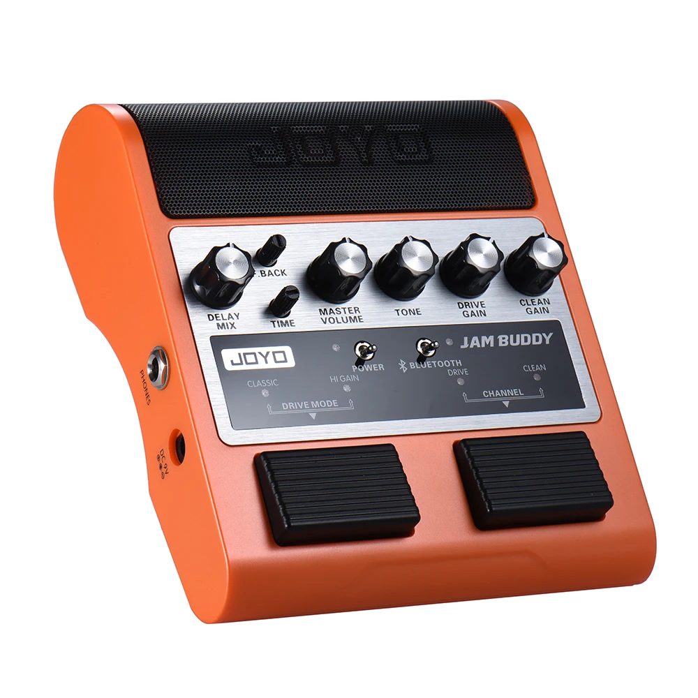 JOYO JAM BUDDY портативный Перезаряжаемый Bluetooth 4,0 двухканальный 2*4 Вт Педальный Стиль Гитарный Усилитель колонка с усилителем с задержкой