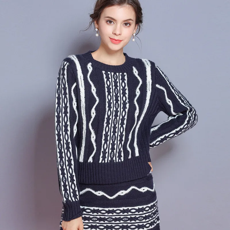 Высокое качество осень зима 2018 новый модный подиумный свитер женский круглый