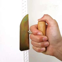 wooden handle putty knife scraper drywall corner shovel yin yang puller for diatom mud home construction tool