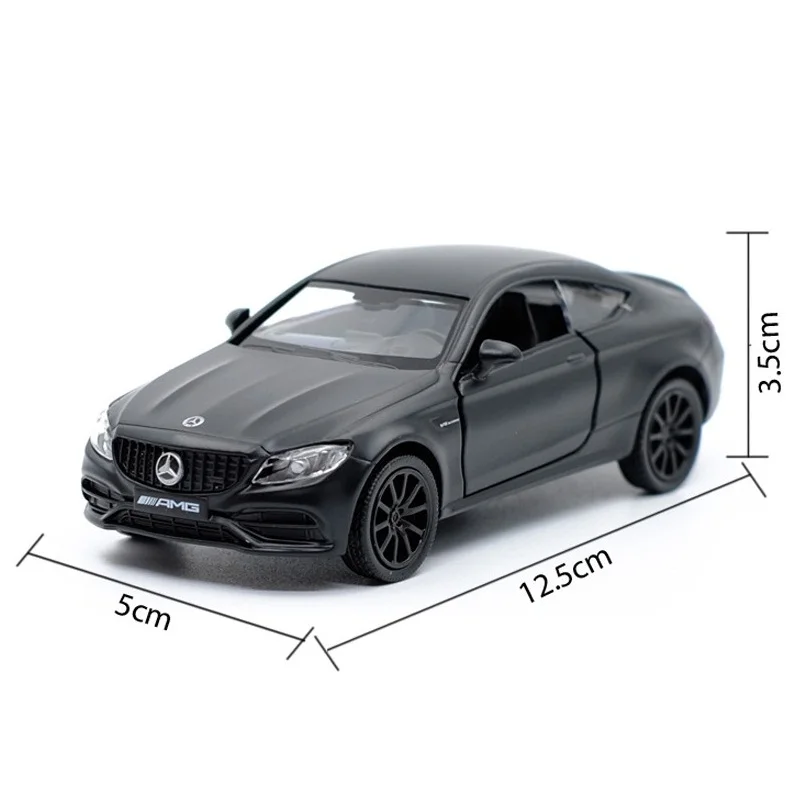 Точная имитация эксклюзивный Diecasts& Toy Vehicles: RMZ city автомобильный Стайлинг C63 S AMG Coupe 1:36 литая под давлением модель оттяните назад Автомобили