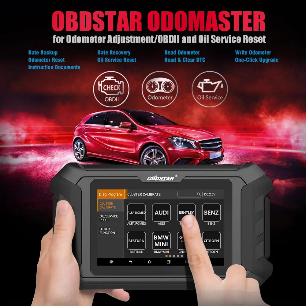 Калибровка кластера OBDSTAR ODOMASTER EU/OBDII и специальные функции |