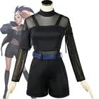 KDA AKALI Косплей LOL сексуальный костюм LOL KDA Baddest Akali косплей костюм куртка ожерелье для женщин Хэллоуин полный комплект