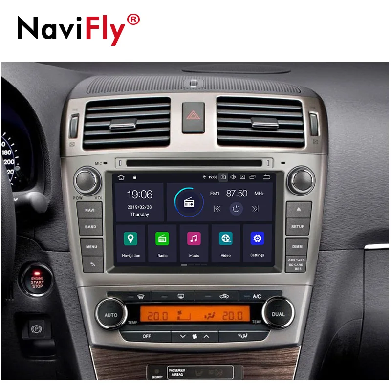 Автомагнитола PX5 с восьмиядерным процессором Android 9 0 ОЗУ 4 Гб ПЗУ 64 ГБ GPS навигацией