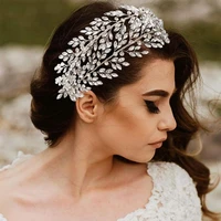 luxury bridal headwear exquisite golden wedding hair pins jewelry crystal hair ornaments women headpieces hair accessories