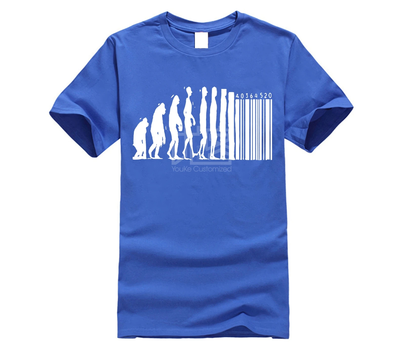 Retro T Shirts Human Evolution Banksy Mankind Monkey Barcode Capitalism Anarchy Tee shirt Design Website | Мужская одежда