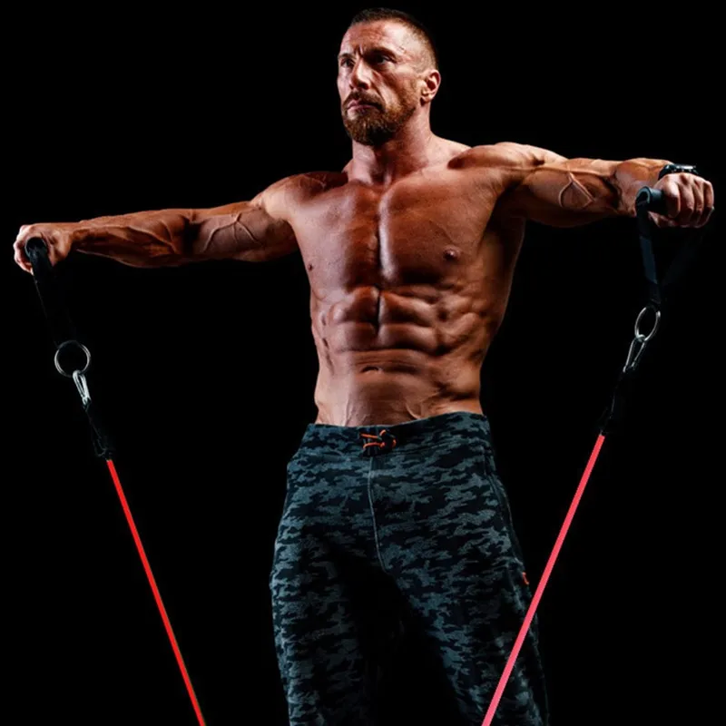 

Pink Resistance Bands Set 100LBS/150LBS for Women Home Gym Workout Muscle Building Physical Therapy Crossfit Fitness Equipment