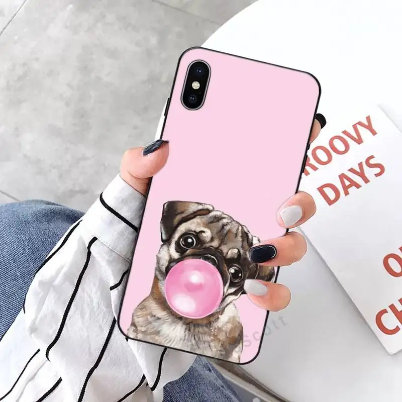

bulldog cute Phone Case for iPhone 11 12 mini pro XS MAX 8 7 6 6S Plus X 5S SE 2020 XR