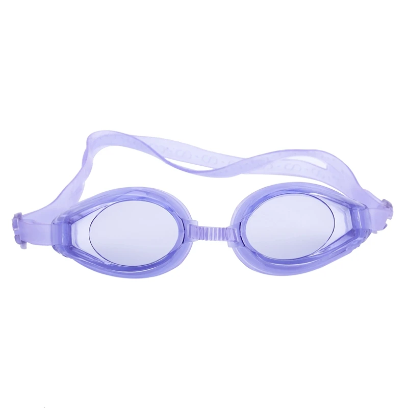 Пластиковые очки для плавания женщин и мужчин фиолетового цвета с затычками ушей