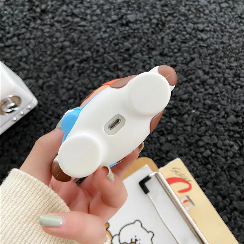 

3D Cartoon Cute Earphone Case For AirPod 2 1 case Silicone Charging Headphones Case for airpods case Protective soft Cover Box