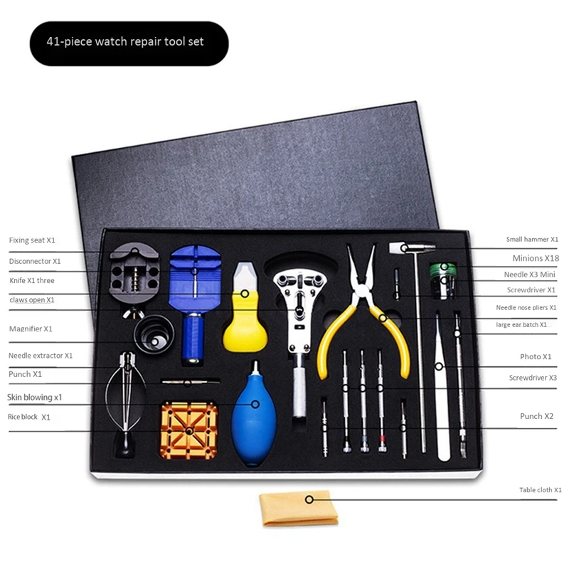 

Watch Repair Tool Set, Watch Disassembly, Repair and Battery Kit