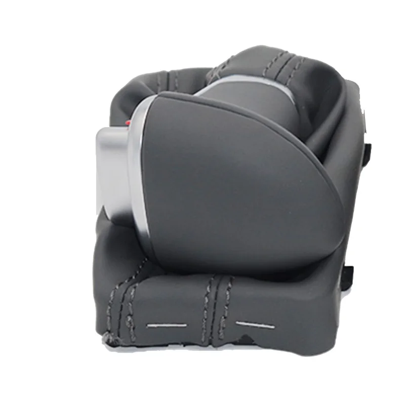 Gray set LHD Автомобильный кожаный хромированный рукоятка для рычага переключения передач ручки для AUDI A6 A7 A3 A4 A5 A6 c6 Q7 Q5 2009 2010 2011 2012 4G1 713 139 R - Название цвета: Gray set