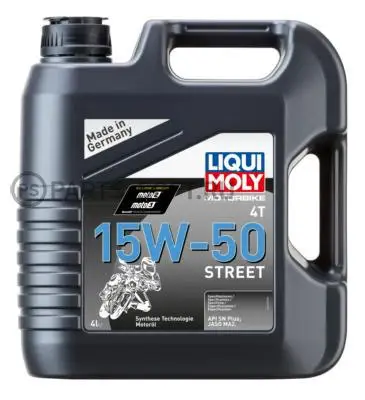 LIQUI MOLY 1689 Масло моторное синтетическое Motorbike 4T Street 15W-50 4 л | Автомобили и мотоциклы