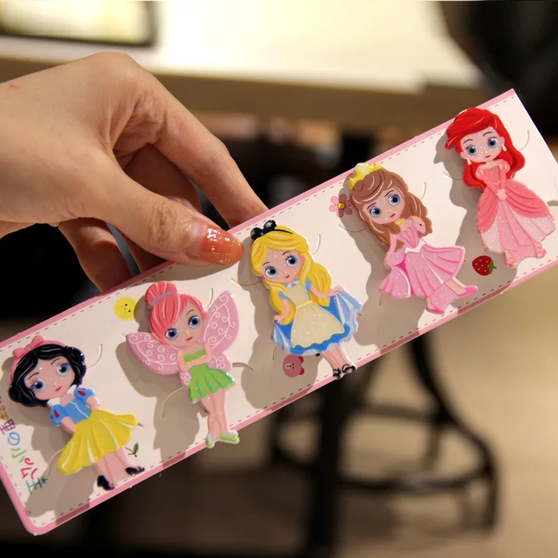 10 Pack Snow White Elf Princess Super Cute Hair Clip Bangs Duckbill Children Accessories | Тематическая одежда и униформа