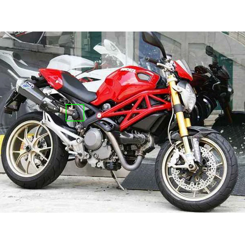 Мотоцикл под сидением выхлопной изоляции крышка из углеродного волокна для Ducati Monster 696/796/1100/EVO равнина