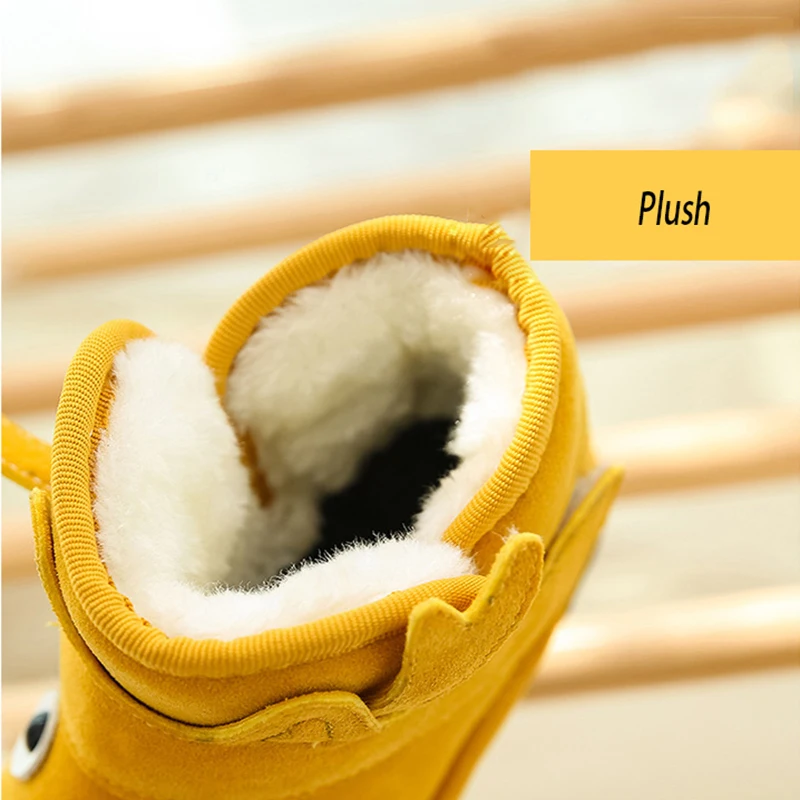 Kids Girls Snow Boys Led Winter Shoes Warm Plush 2019 Child Boots Female Male Cartoon Animal Light Up Shinning | Детская одежда и