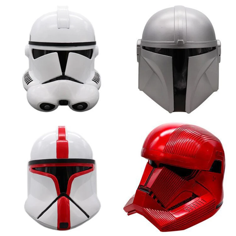 Mandalorian Clone Trooper Helmet Figuras Star War Shelmet Cosplay Mask Action Figure Cosplay Toys Model Disney Christmas Gifts