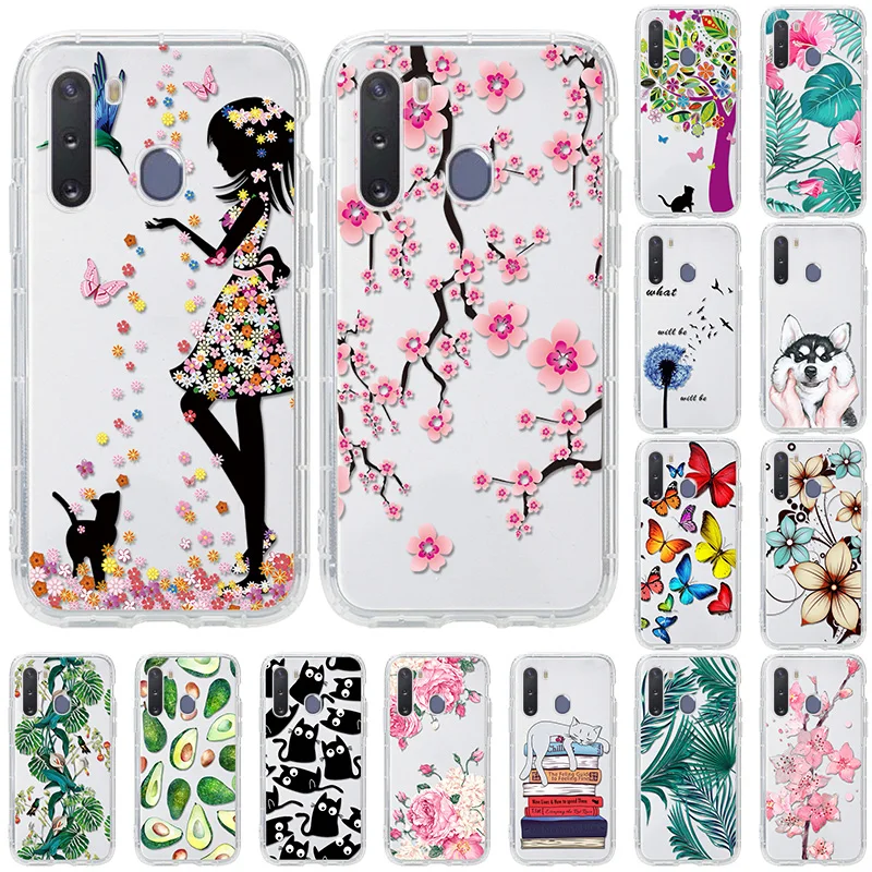 

Flower Avocado Phone Case For Samsung Galaxy A32 A12 A21S Cases A42 A20e A31 A30 A10e A10S A20S A11 A02 A01 A22 Cover A 32 Funda
