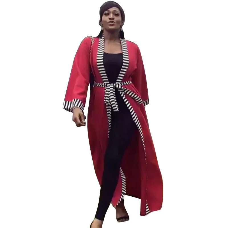 

Donsignet Fashion Women's Trench New Summer Casual Hot Sale V-neck Cardigan Lace-up Long British Style Stitching Loose Trench