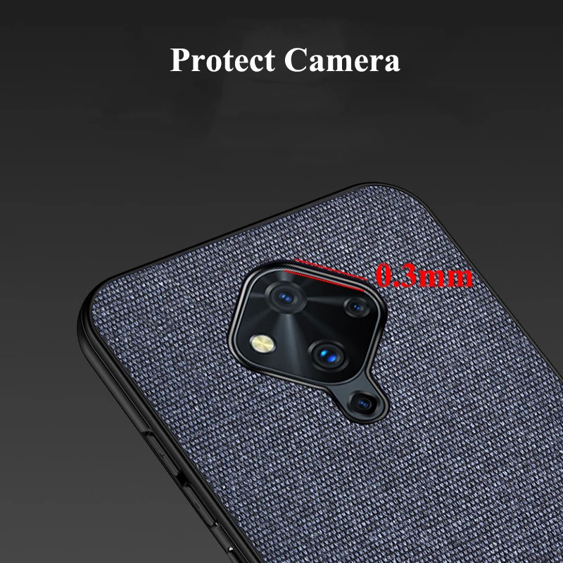 Защитный противоударный чехол s для Vivo S1 Pro Nex 3 X27 V17 тканевый Мягкий бампер