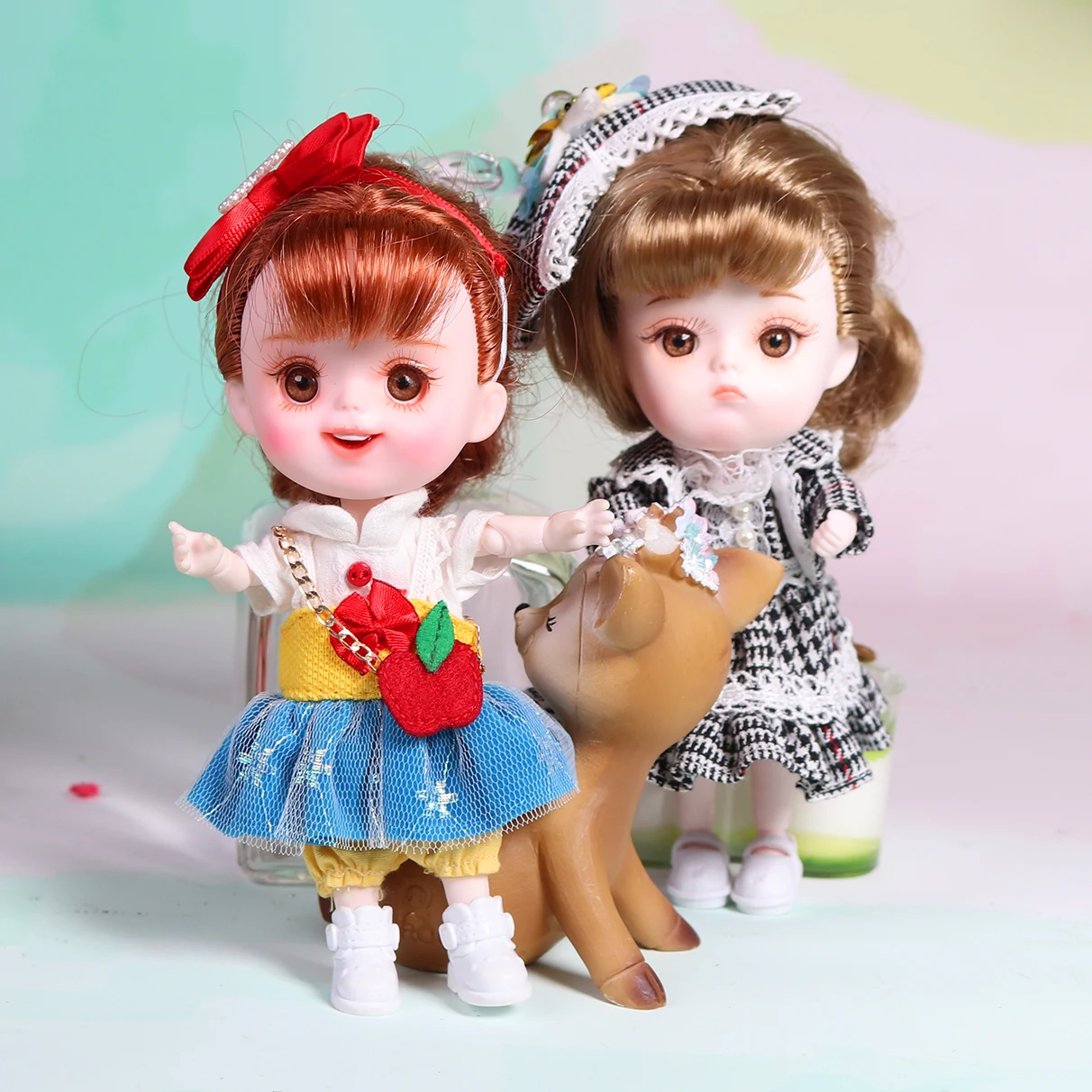 DREAM FAIRY 1/12 BJD 26 joint body ob11 mini doll with clothes shoes 15cm toy DODO DOLL