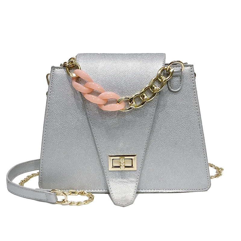 

Luxury brand handbag 2020 fashion new quality PU leather Women's Designer Handbag Chain Tote bag Lock Shoulder Messenger Bag